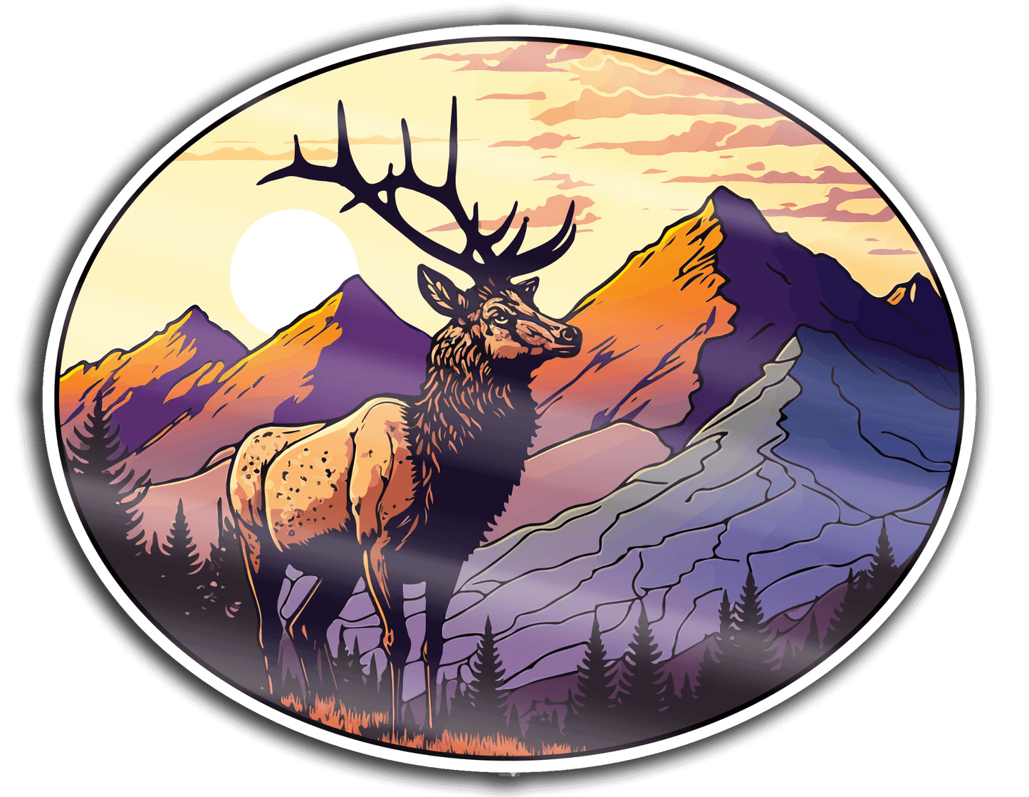 Elk Sticker - Sticker