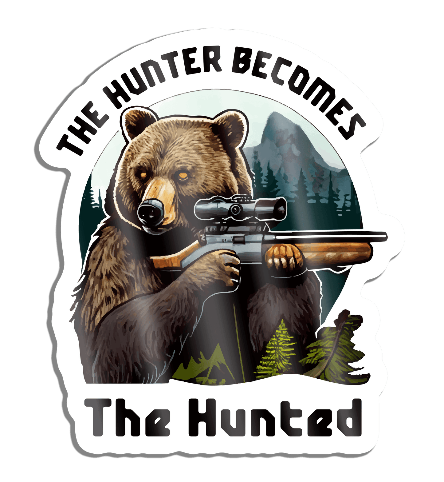 Hunter Becomes The Hunted - Sticker